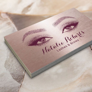 Makeup Artist Eyelash Ro Guld Beauty Salon Visitkort