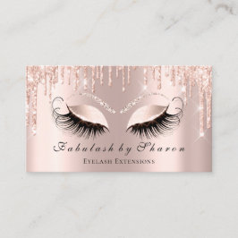 Makeup Artist Eyelash Sparkly Öga Glitter Drives Visitkort