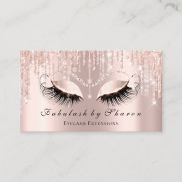 Makeup Artist Eyelash Sparkly Öga Glitter Strings Visitkort
