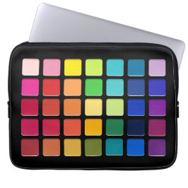 Makeup Artist Eyeshadow Pallete Rainbow Grid Laptop Fodral