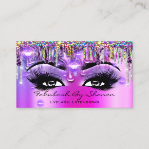 Makeup Artist Future Eyelash Rosa Drives Holograph Visitkort