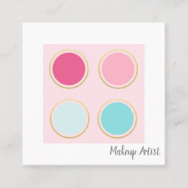 Makeup Artist Fyrkantigt Visitkort