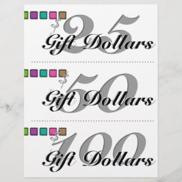 Makeup Artist Gift Certificate Palette Colorful