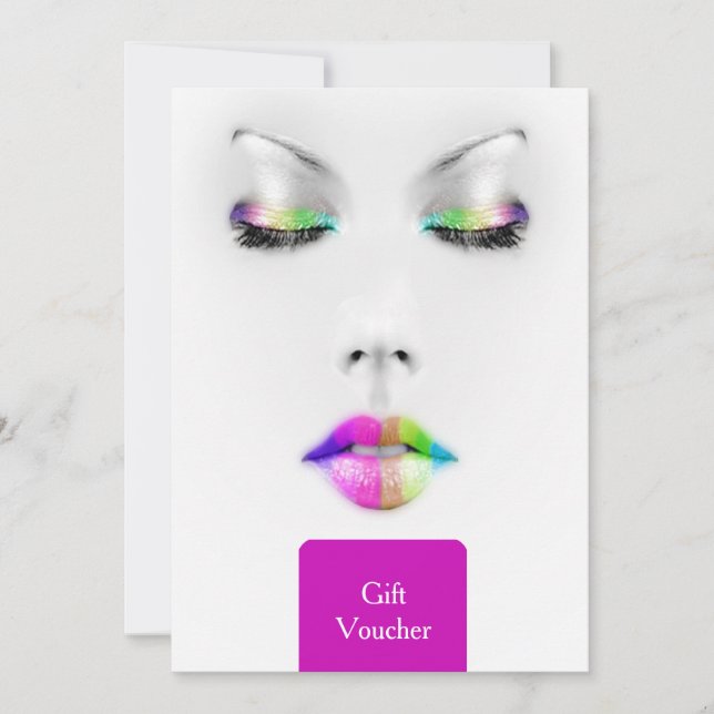 Makeup Artist Gift Voucher (Framsida)
