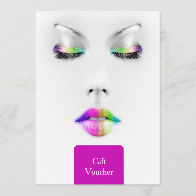 Makeup Artist Gift Voucher (Framsida)