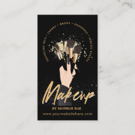 Makeup Artist Glam MUA Beauty Salon Logotyp Busine Visitkort