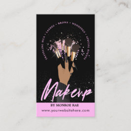 Makeup Artist Glam MUA Beauty Salon Logotyp Busine Visitkort