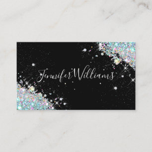 Makeup Artist Glitter HoloGraph Glitter Modern B Visitkort