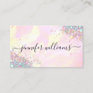 Makeup Artist Glitter HoloGraph Glitter Modern Visitkort
