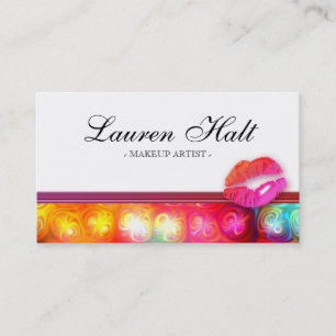 Makeup Artist Glossy Mini Läppar Colorous Ljus Visitkort