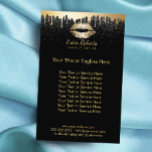 Makeup Artist Guld Läppar Modern Drives Black Glit Flygblad<br><div class="desc">Makeup Artist Guld Läppar Modern Drips Black Glitter Salon Brochures.</div>