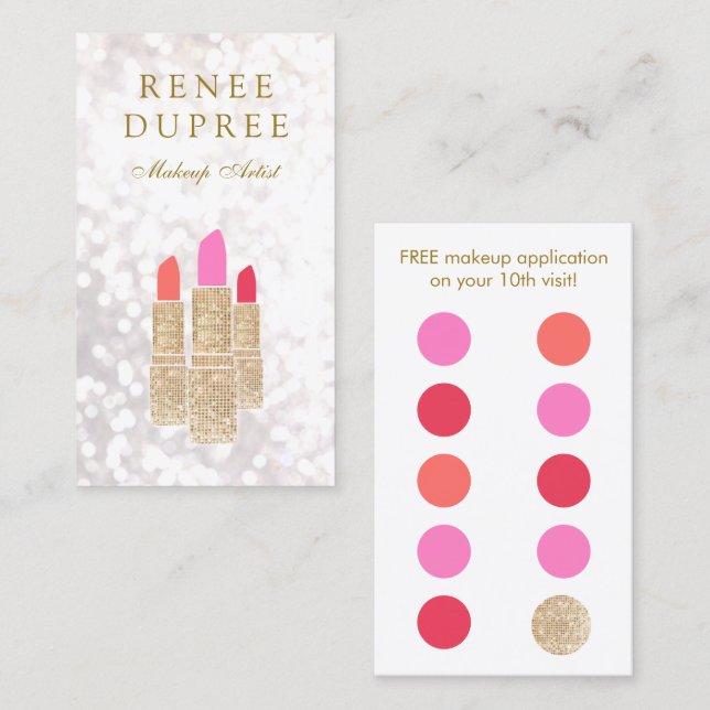 Makeup Artist Guld Lipstick 10 Slår lojalitet (Fram/baksida)