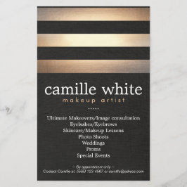 Makeup Artist Guld Rand Snyggt Beauty Salon Flygblad