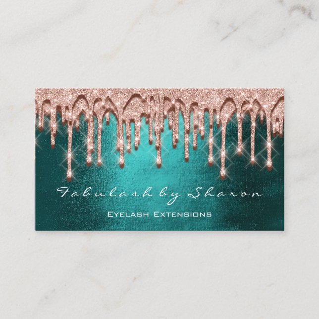 Makeup Artist Hair 3D-effektdrivrutiner Ro Black Visitkort (Framsida)