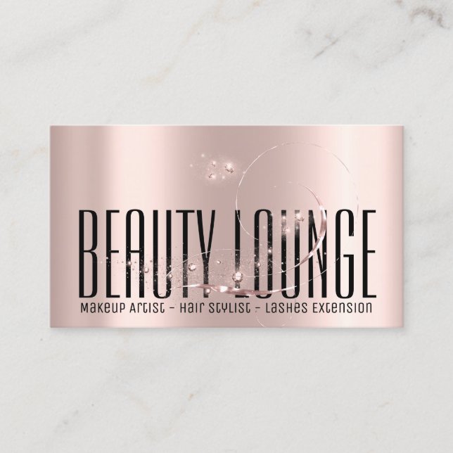 Makeup Artist Hair Eyelash Vax Ro Professionell Visitkort (Framsida)