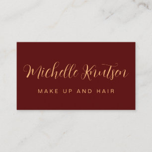 Makeup Artist Hair Salon Affärskort Visitkort