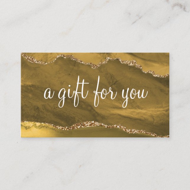 Makeup Artist Hair Salon Glitter Gift Card Visitkort (Framsida)