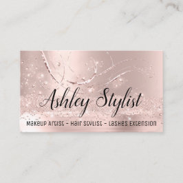Makeup Artist Hair Salon Lash Extensions Ro Visitkort