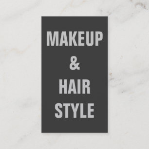Makeup Artist Hair Stylist Modern Plain Minimalist Visitkort
