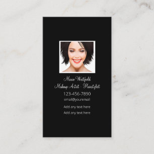 Makeup Artist Hairstylist-Affärskort Visitkort