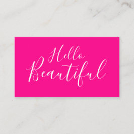 Makeup-artist/hårstilist trendig rosa visitkort