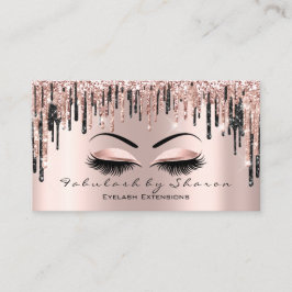 Makeup Artist Heart Lash Glitter Drick Ro Brows Visitkort