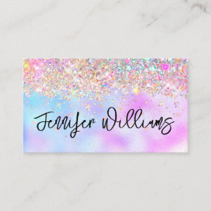 Makeup Artist HoloGrapal Opal Glitter Rainbow Visitkort