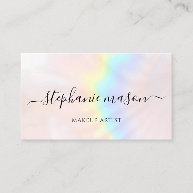 Makeup Artist HoloGraph Pastel Modern (Framsida)