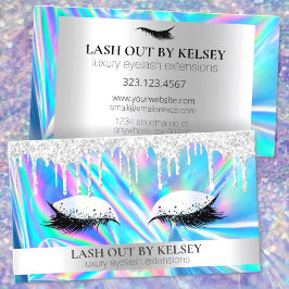 Makeup Artist Holophy Platinum Glitter Drives Visitkort