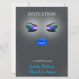 Makeup Artist Invitation Inbjudningar