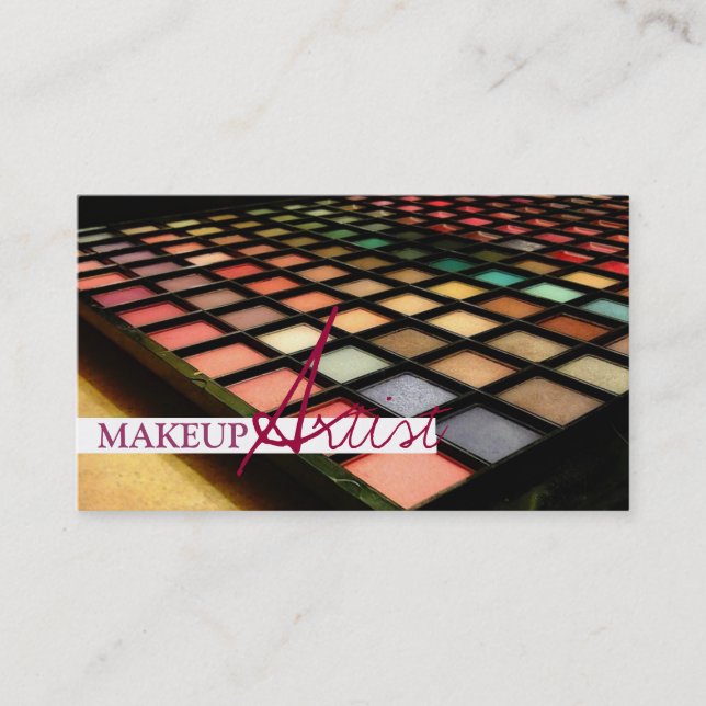 Makeup Artist, kosmetologi, Affärskort Visitkort (Framsida)