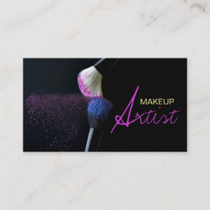 Makeup Artist, kosmetologi, salon, Affärskort Visitkort