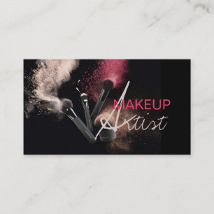 Makeup Artist, kosmetologi, salon, Affärskort Visitkort