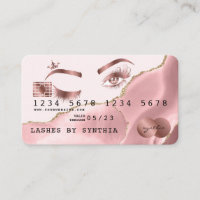 Makeup artist Kredit Card Stylt lash wink Ögon