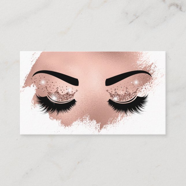 Makeup artist Krona Lash Beauty Salon Extension Visitkort (Framsida)