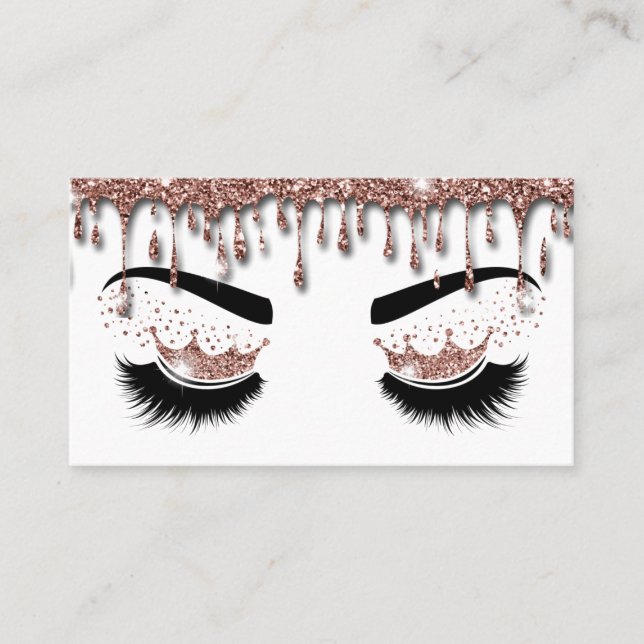 Makeup artist Krona Lash Beauty Salon Extension Visitkort (Framsida)