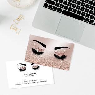 Makeup artist Krona Lash Beauty Salon Extension Visitkort
