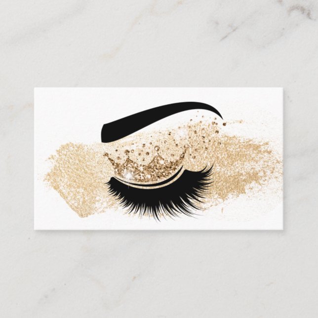 Makeup artist Krona Lash Beauty Salon Extension Visitkort (Framsida)
