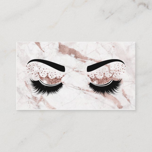Makeup artist Krona Lash Beauty Salon Extension Visitkort (Framsida)