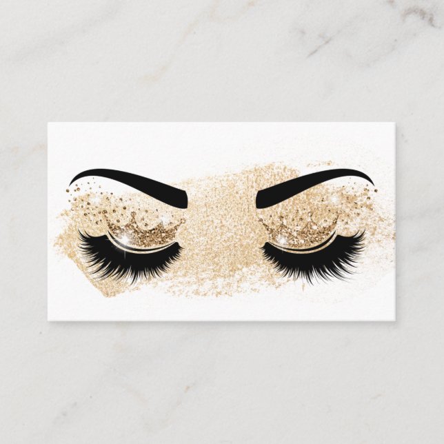 Makeup artist Krona Lash Beauty Salon Extension Visitkort (Framsida)