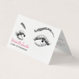 Makeup Artist Lash Brows Loyalty Card Visitkort