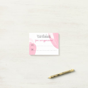 Makeup Artist Lash Extension Nästa Möte Post-it Block