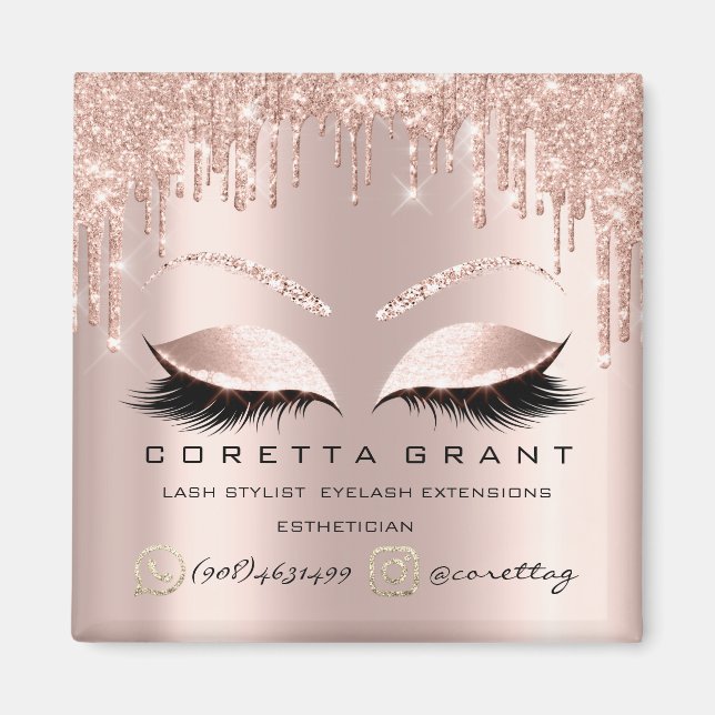 Makeup Artist Lash Extension Ro Drives Esthetic Magnet (Framsidan)