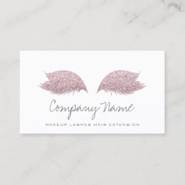 Makeup Artist Lash Extension Ro White Grått Tidsbeställning Kort