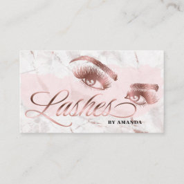 Makeup artist Lash Eyebrow Lash Marble Ro Guld Visitkort