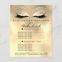 Makeup Artist Lash Glitter Flyer 1 Page Pris