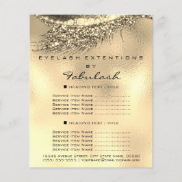 Makeup Artist Lash Guld Lux Flyer 1 Page Pris