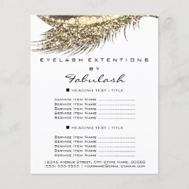 Makeup Artist Lash Guld White Flyer 1 Page Pris