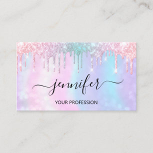 Makeup Artist Lash Hair Nagel Holograph Drives VIP Visitkort