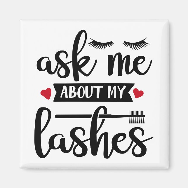 Makeup Artist Lash Mascara Cosmetolog Beauty Magnet (Framsidan)